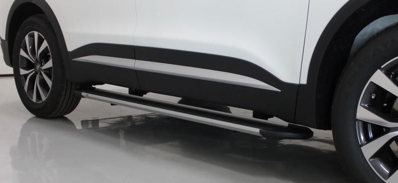 Пороги алюминиевые "Slim Line Silver" 1720 мм
