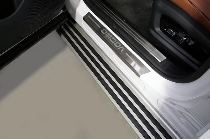 Пороги алюминиевые "Slim Line Silver" 1720 мм