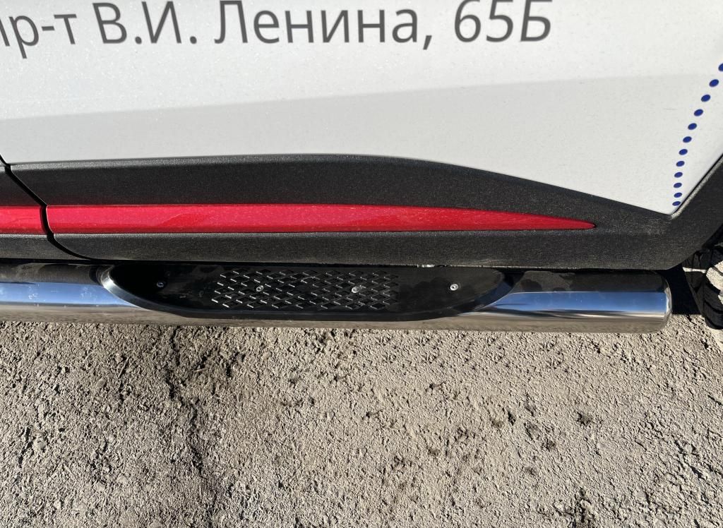 Трубы боковые 76мм с площадками