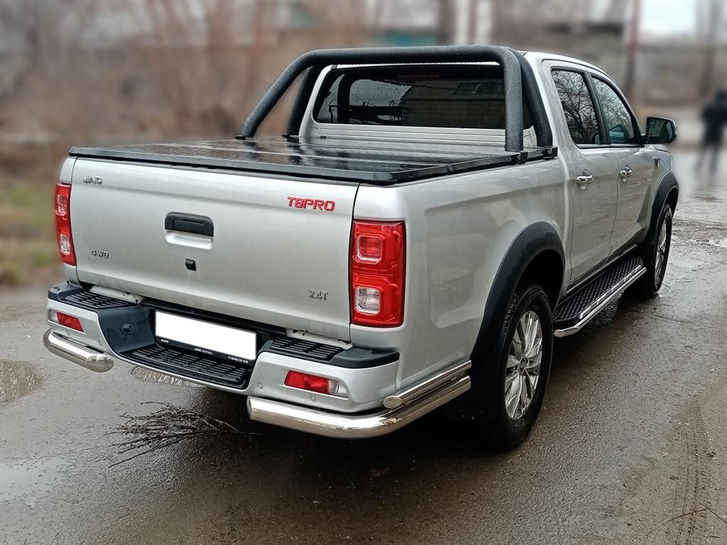 Защита заднего  бампера  "уголки" d-76+43 к-т